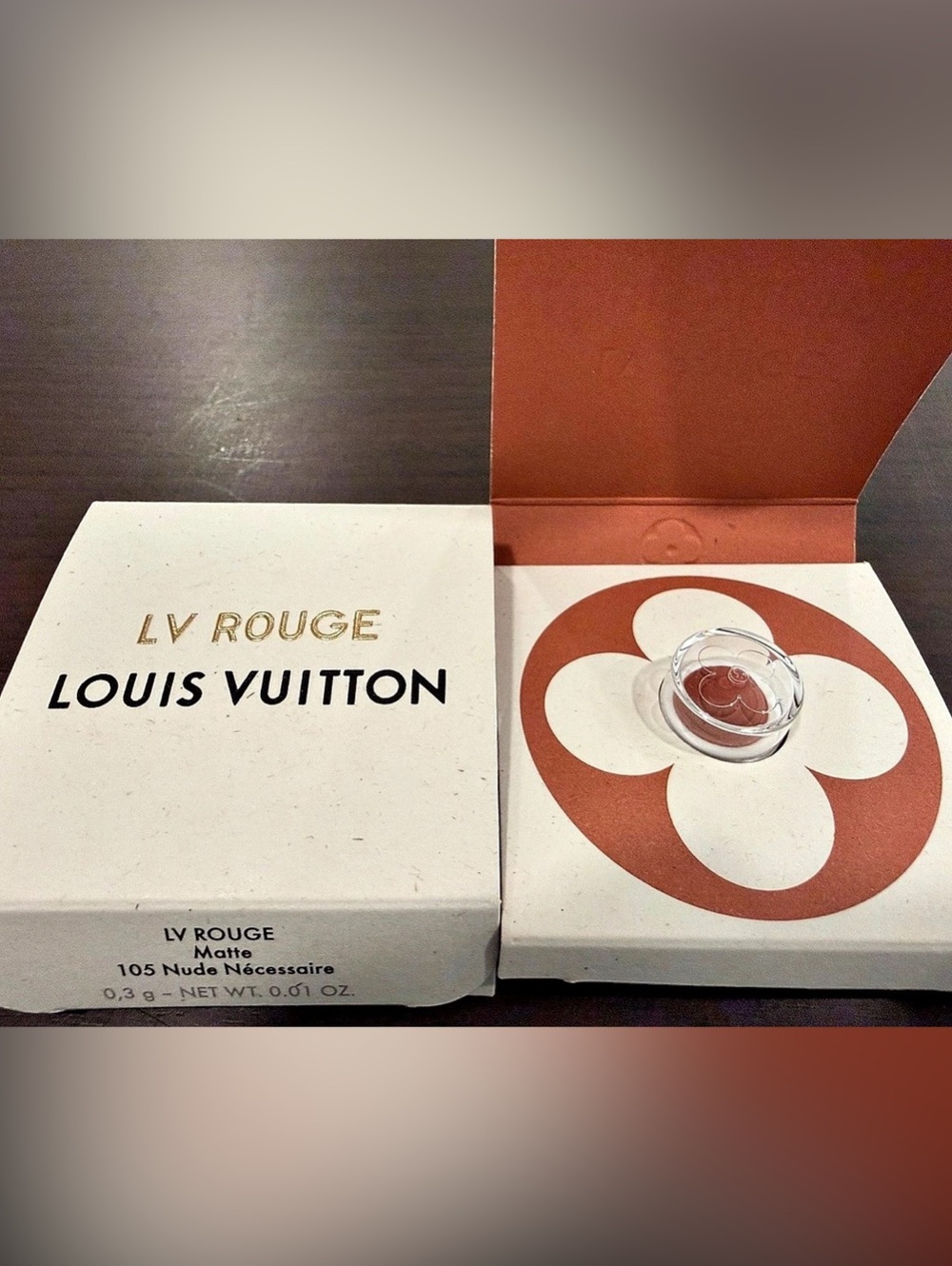 Louis Vuitton LV Rouge Lipstick sample 105 & 106